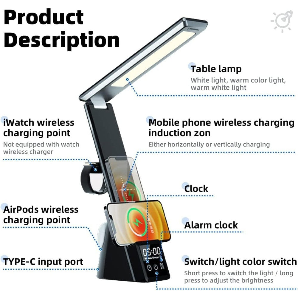 LED Desk Lamp with Wireless Charger Manchester Sale Online