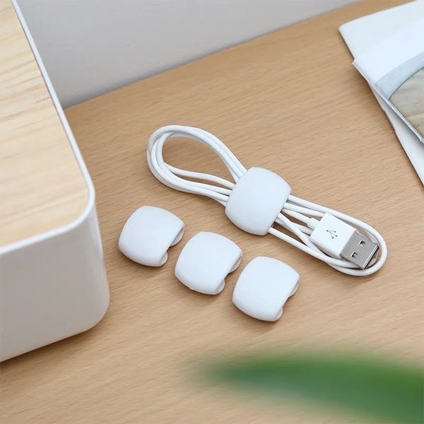 8-Piece: Portable Reusable Cable Clips Organizer Clearance For Nice