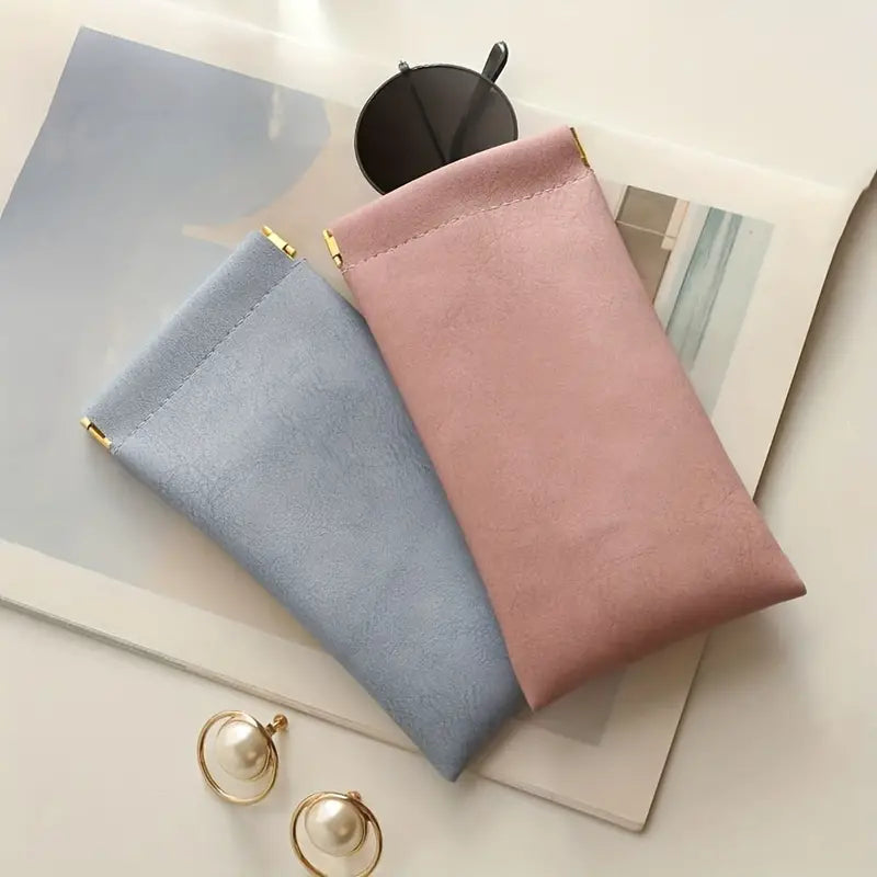 4-Pack: Soft PU Leather Reading Glasses Bag Sale Lowest Pice