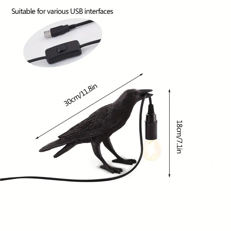 The Gothic Crow USB Port Lamp Where To Buy Low Pice