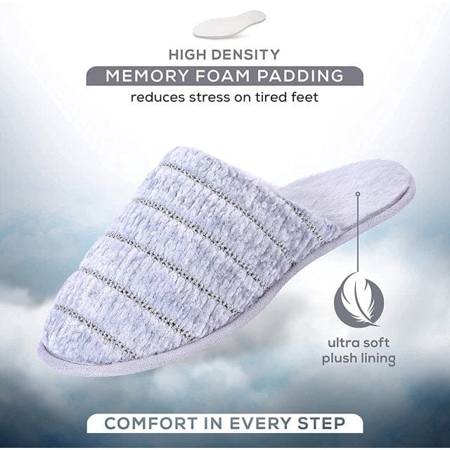 Roxoni Women Slipper Cozy Memory Foam, Indoor Outdoor Rubber Sole Sale Outlet Locations