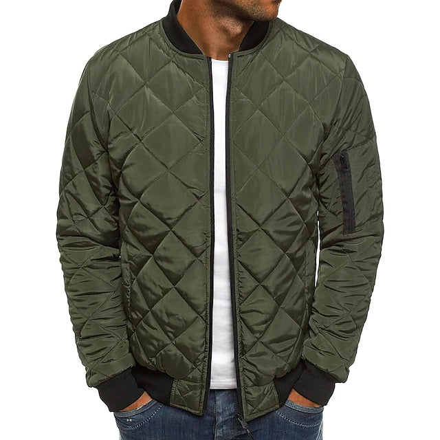 Men's Bomber Quilted Diamond Padded Jacket Clearance Nicekicks