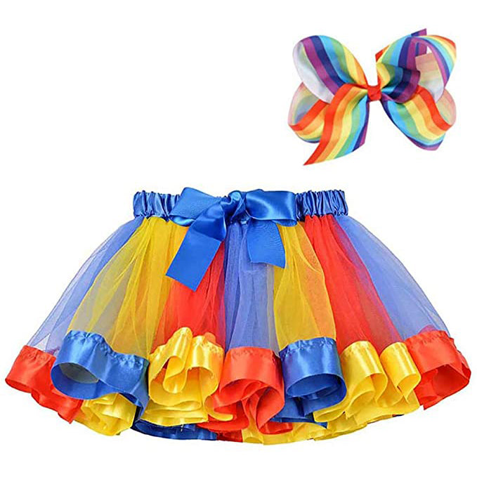 Girl's Layered Ballet Tulle Rainbow Tutu Skirt 2025 New Cheap Online