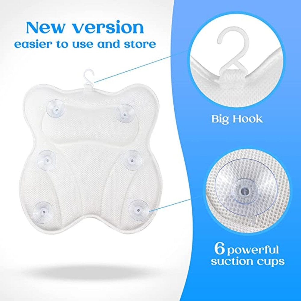 Hawbath Ultra-Soft Bath Pillow With 6 Suction Cups Discount Footlocker Pictures