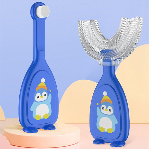 2-Piece: Manual Children's U-Shaped Toothbrush Sale Fashion