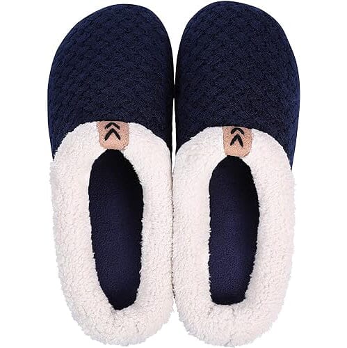 Roxoni Women's Slippers Cozy Fleece Warm Clog Knit Winter Ladies House Shoe Non-Slip Free Shipping New Styles