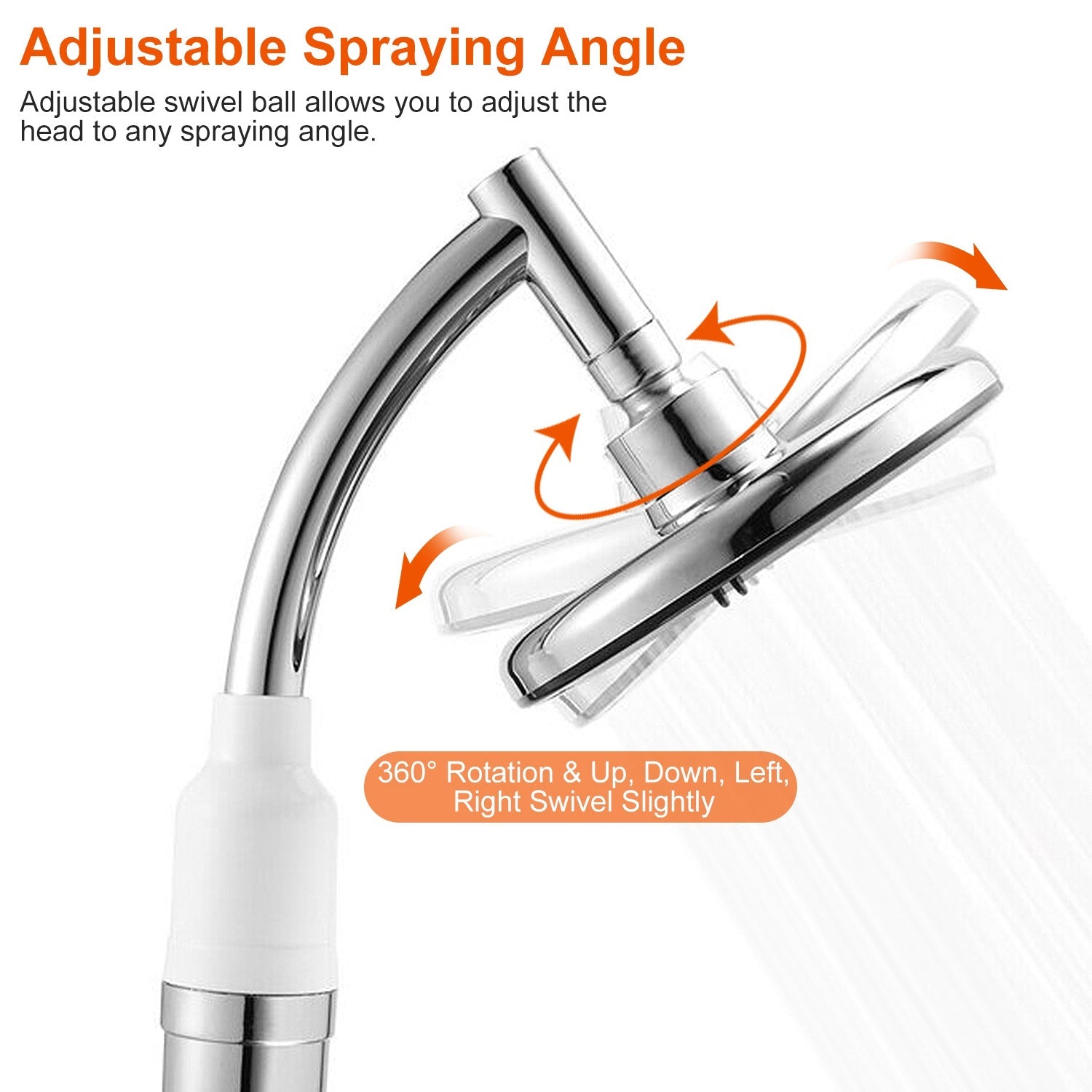 5.5-Inch High Pressure Shower Head New Arrival For Sale