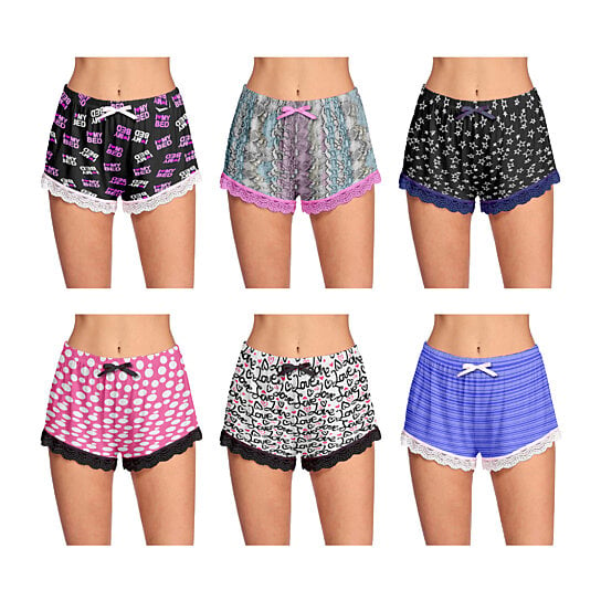 5-Pack: Women's Soft Comfy Printed Lounge Sleep Pajama Short Countdown Package Cheap Online