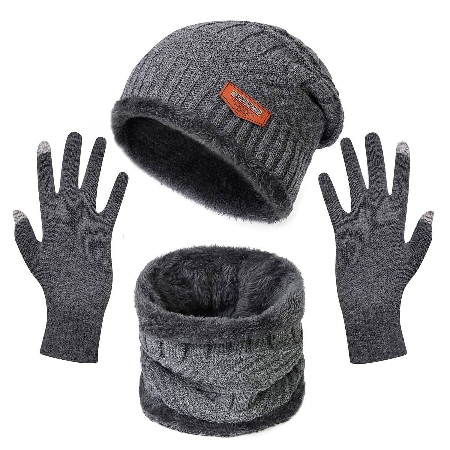 Winter Warm Beanie and Touch Screen Gloves Scarfs Set New Arrival Cheap Online