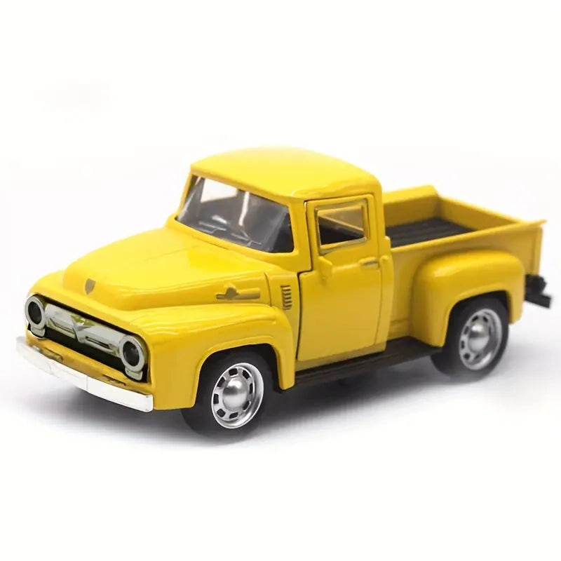 Vintage Mini Diecast  Truck Christmas Metal Farmhouse Decorative Tabletop Storage High Quality