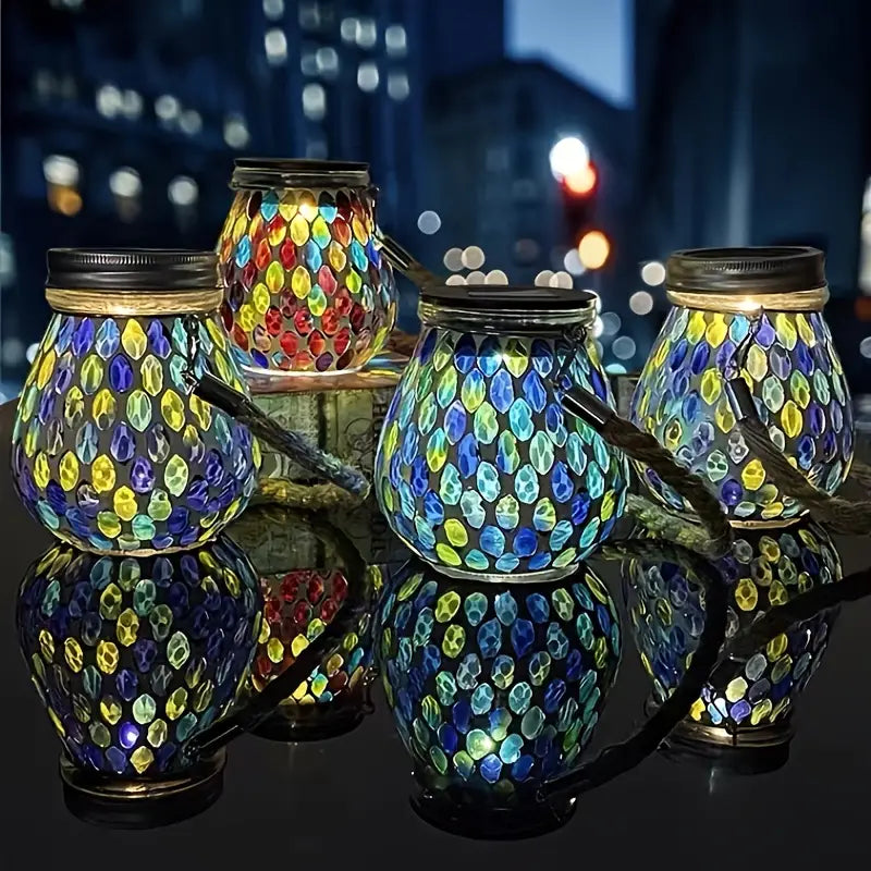 Solar Outdoor Mosaic Lantern High Quality