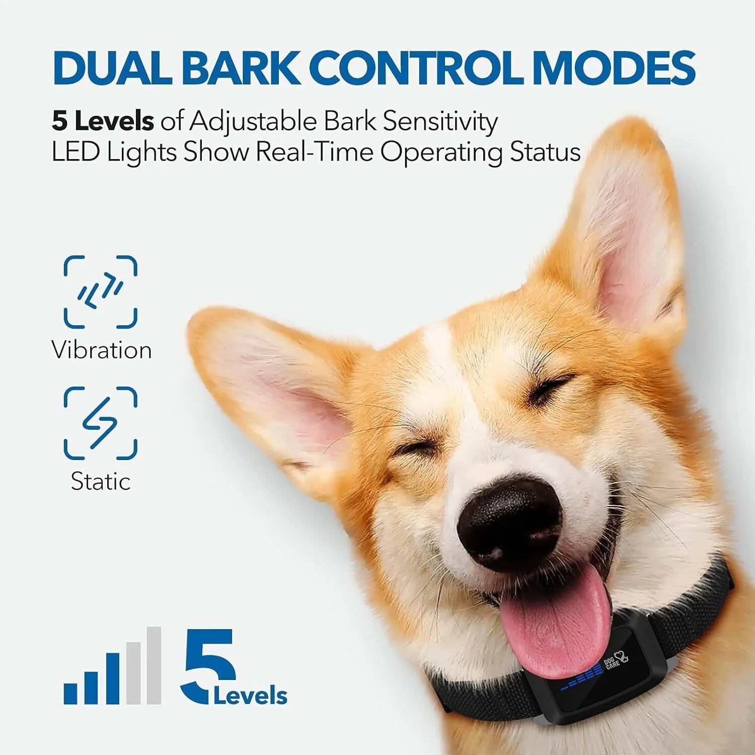 Dog Bark Collar Rechargeable with Intelligent Bark Control Vibration Cheap Finishline