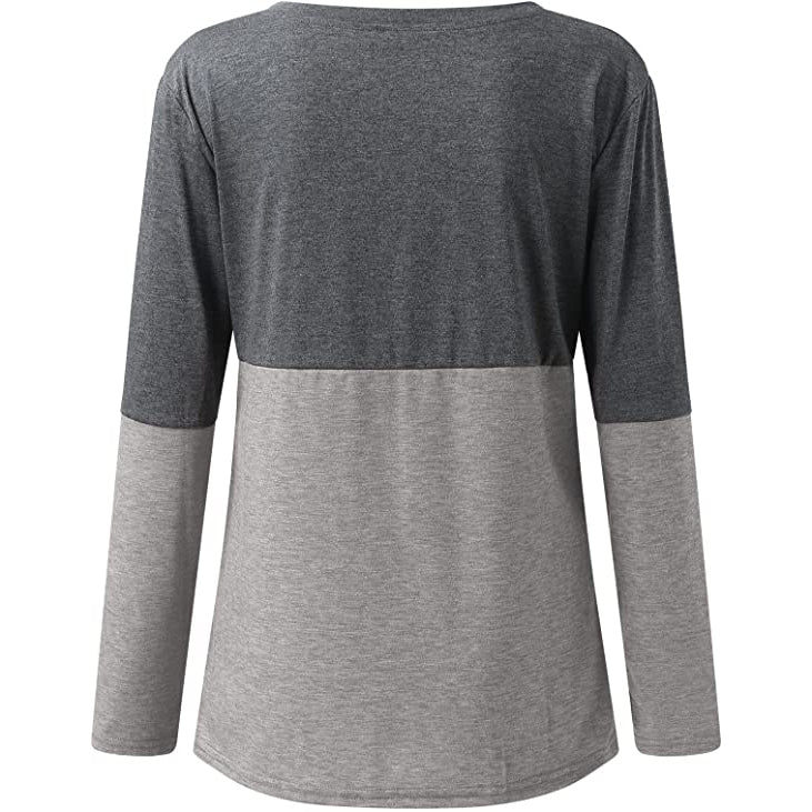 Women's Long Sleeve V Neck Loose Basic Shirt Buy Authentic Online