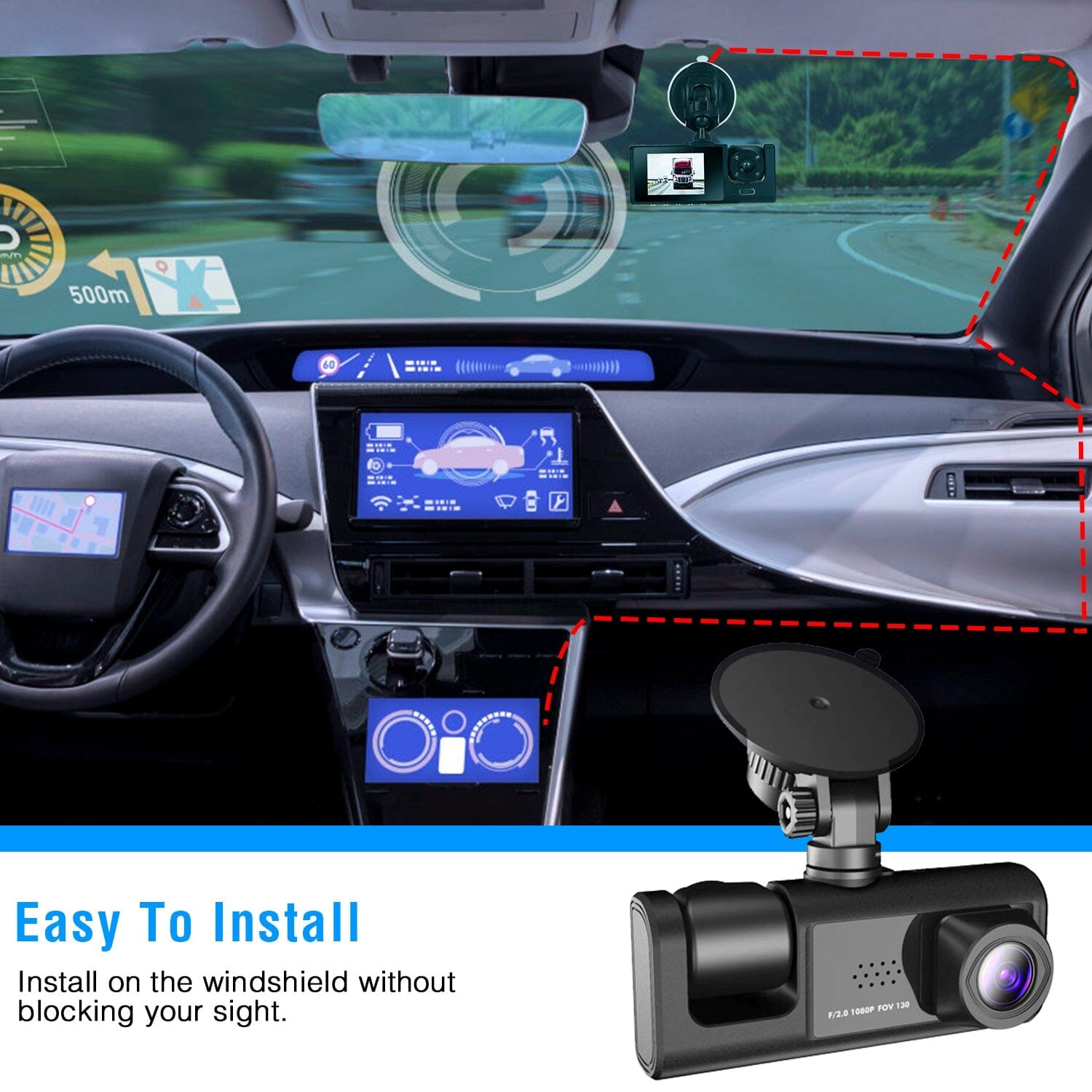 3 Channel Car DVR Dash Cam Video Recorder Tumblr Cheap Online