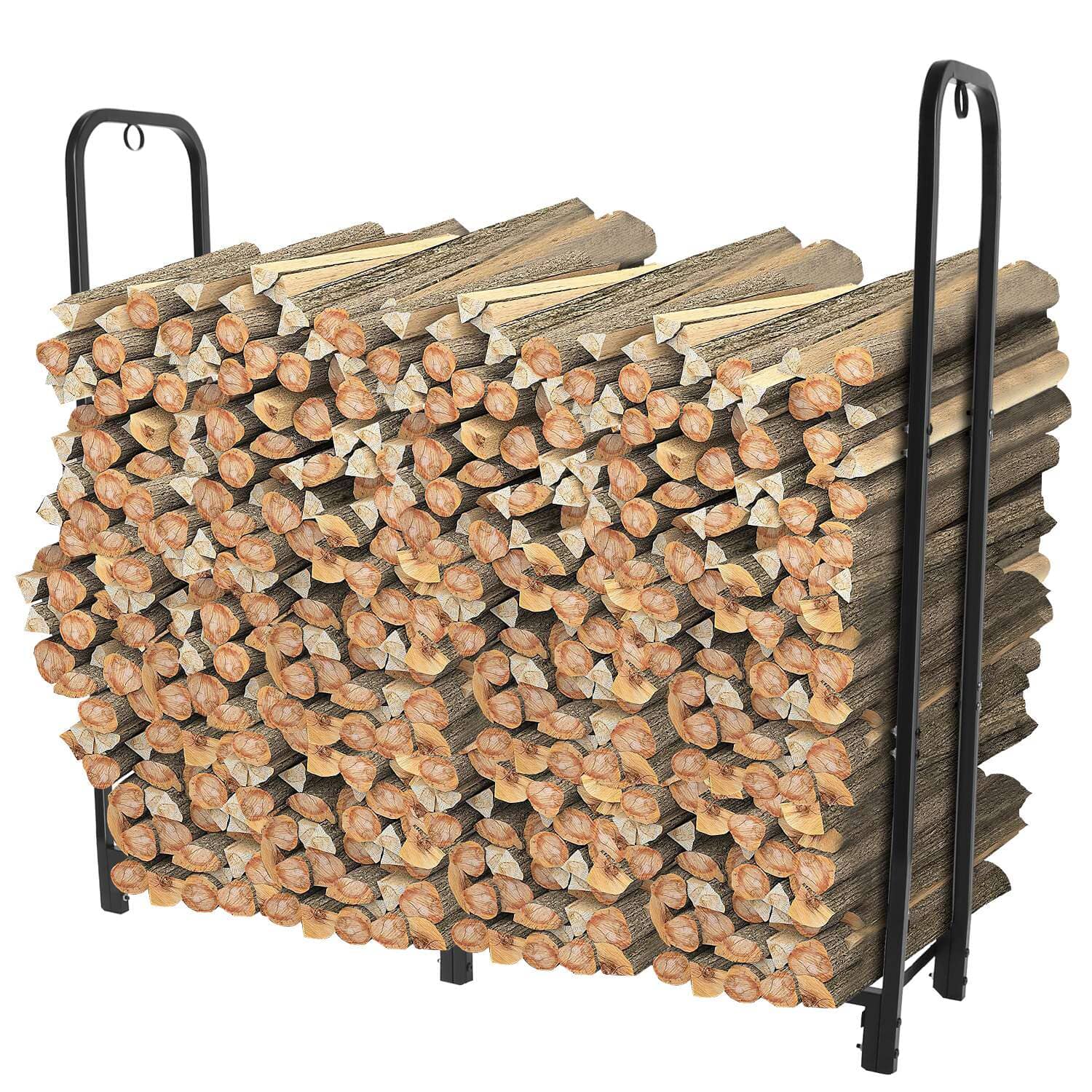 Firewood Log Rack 2500lbs Iron Storage Stacking Rack View