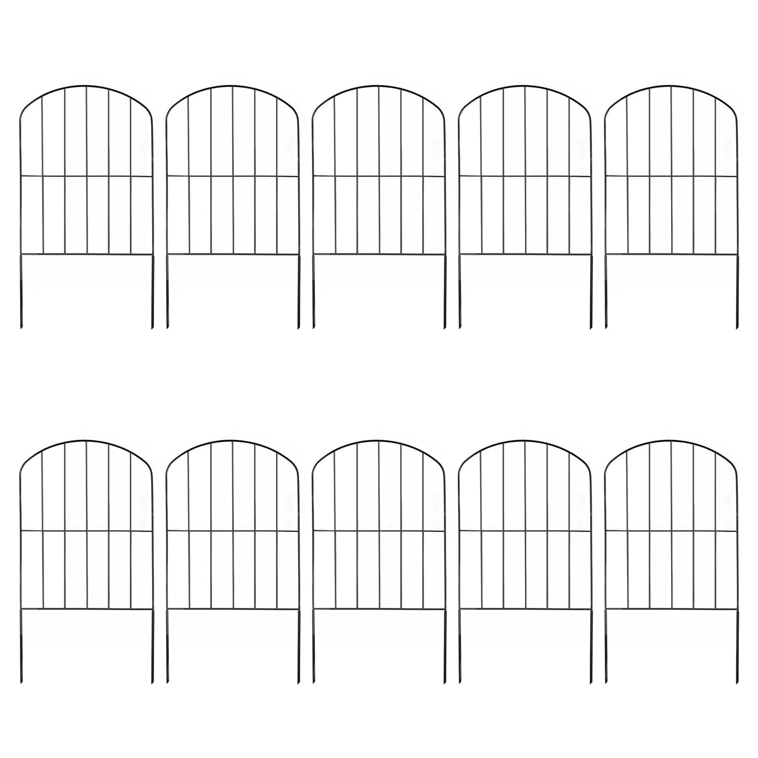 10-Pieces: Decorative Garden Fence Rustproof Iron Wire Arched Fence Many Kinds Of Cheap Pice