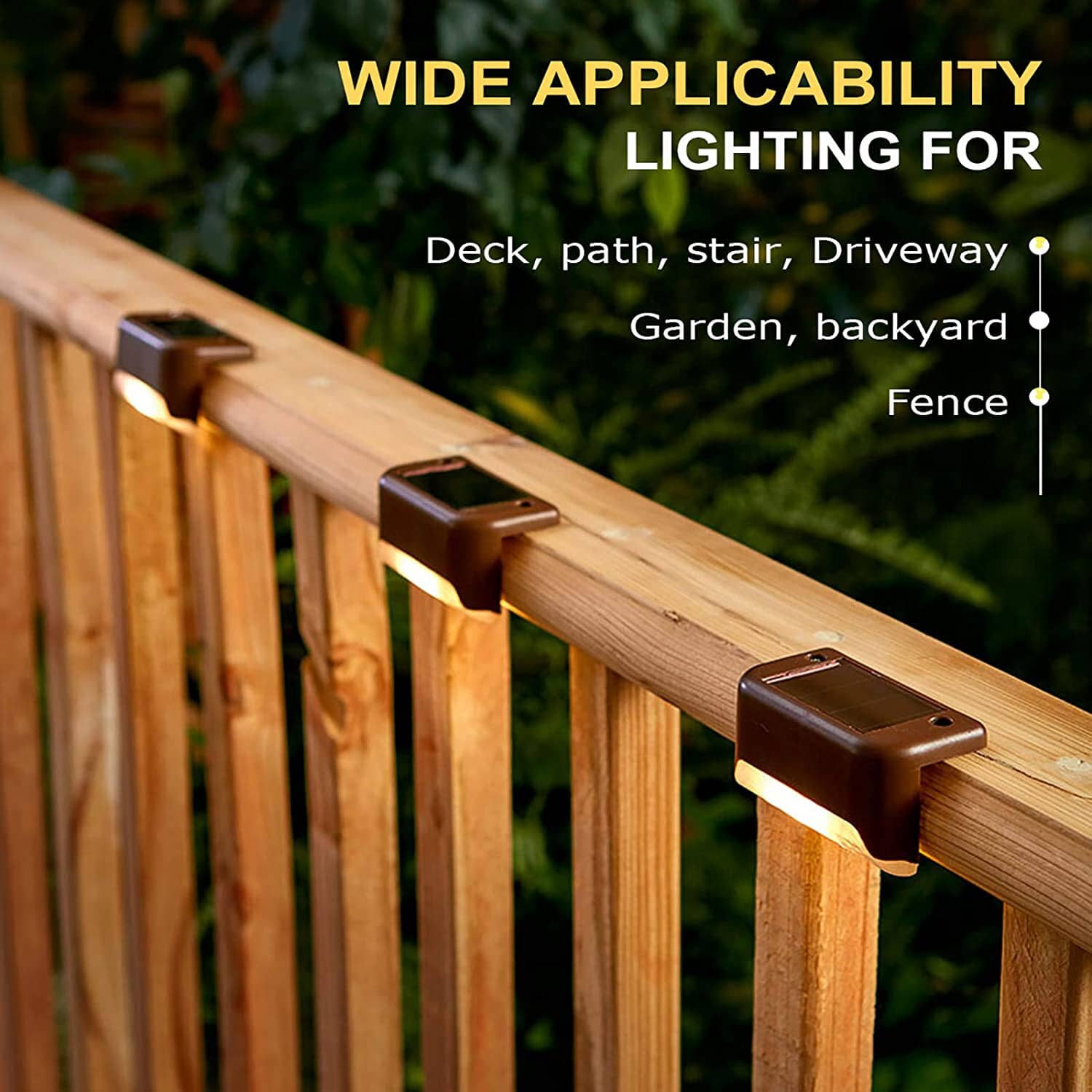 8-Pack: Solar LED Deck & Step Lights Cheap Pice Free Shipping