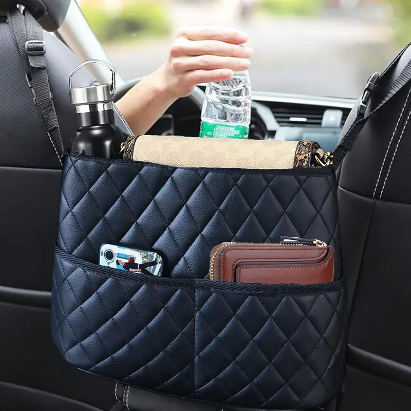 Stylish PU Leather Handbag Car-Mounted Storage Bag With Paypal For Sale