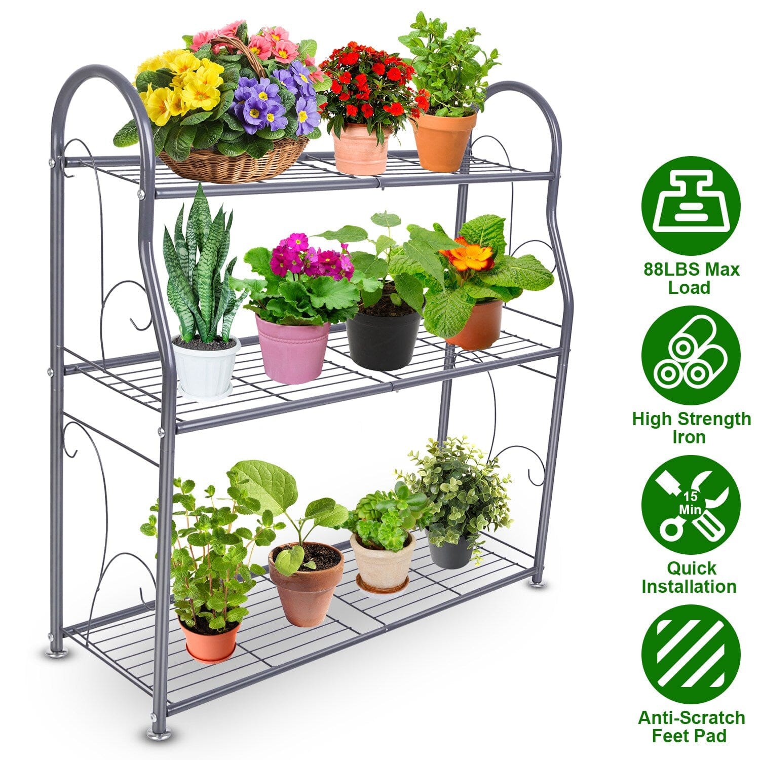 3-Tier Plant Stand Shelf Display Rack Clearance Low Shipping