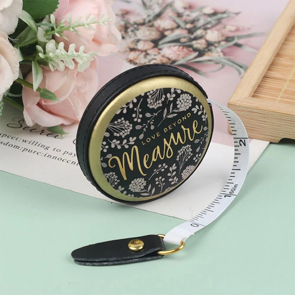 1.5m Centimeter Inch Roll Tape Portable Retractable Vintage PU Leather Mini Tape Clearance Footlocker Finishline