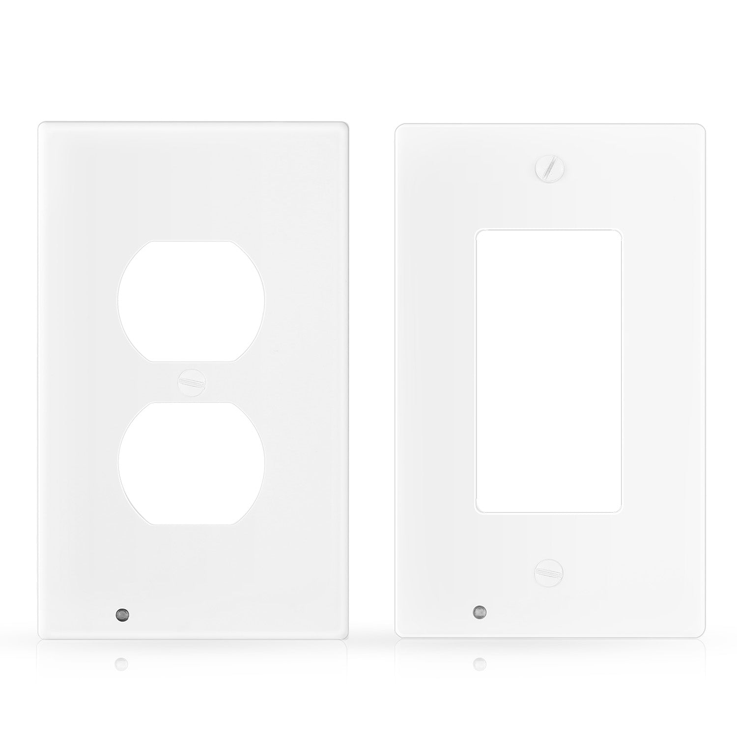 US Wall Outlet Cover Wall Plate with 3-LED Dusk To Down Sensor Night Lights For Sale Online