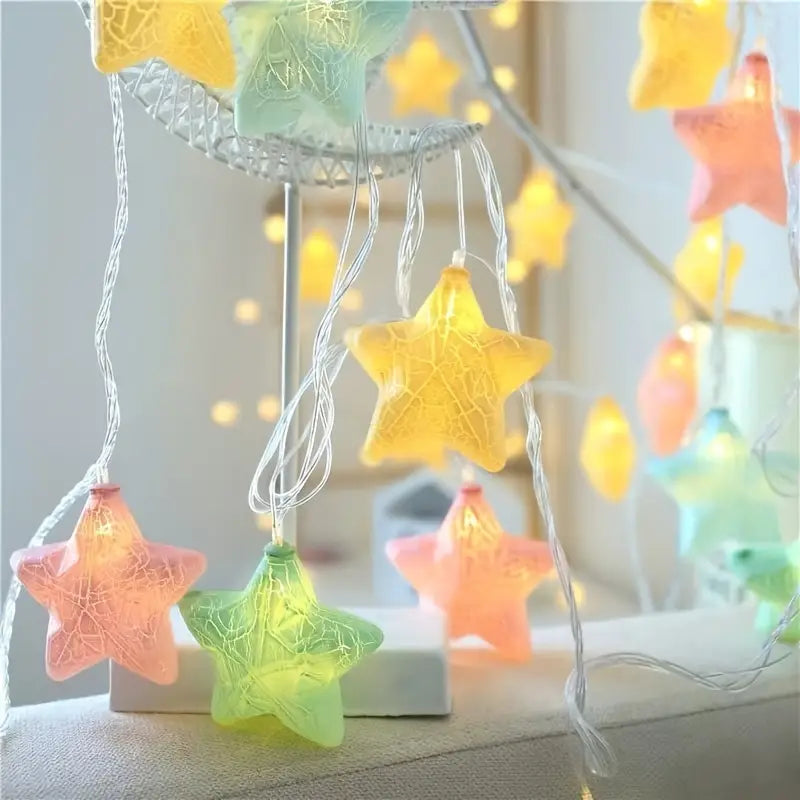 10-Light Crack Star String Lights Outlet Online Shop