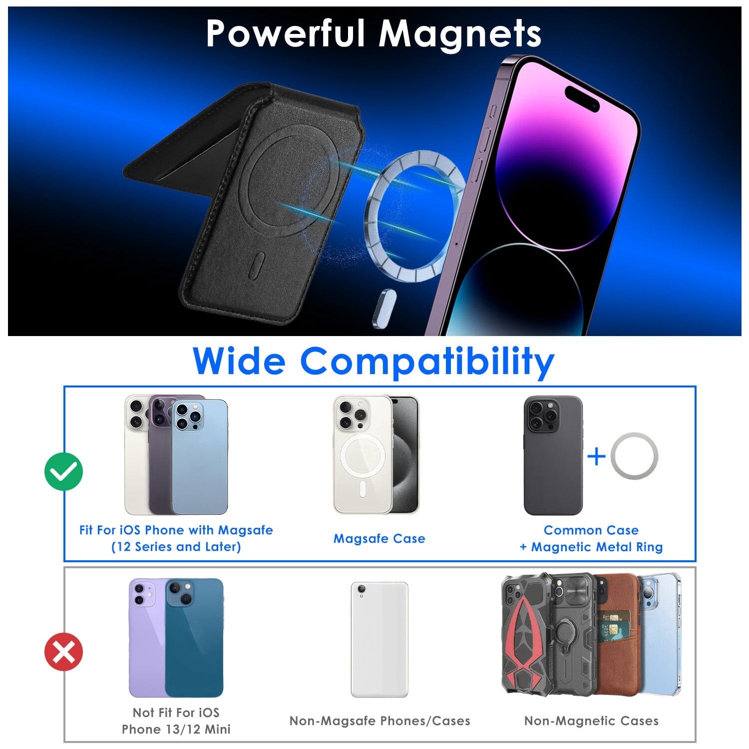 2-in-1 Magnetic Card Wallet Phone Stand Reliable Sale Online