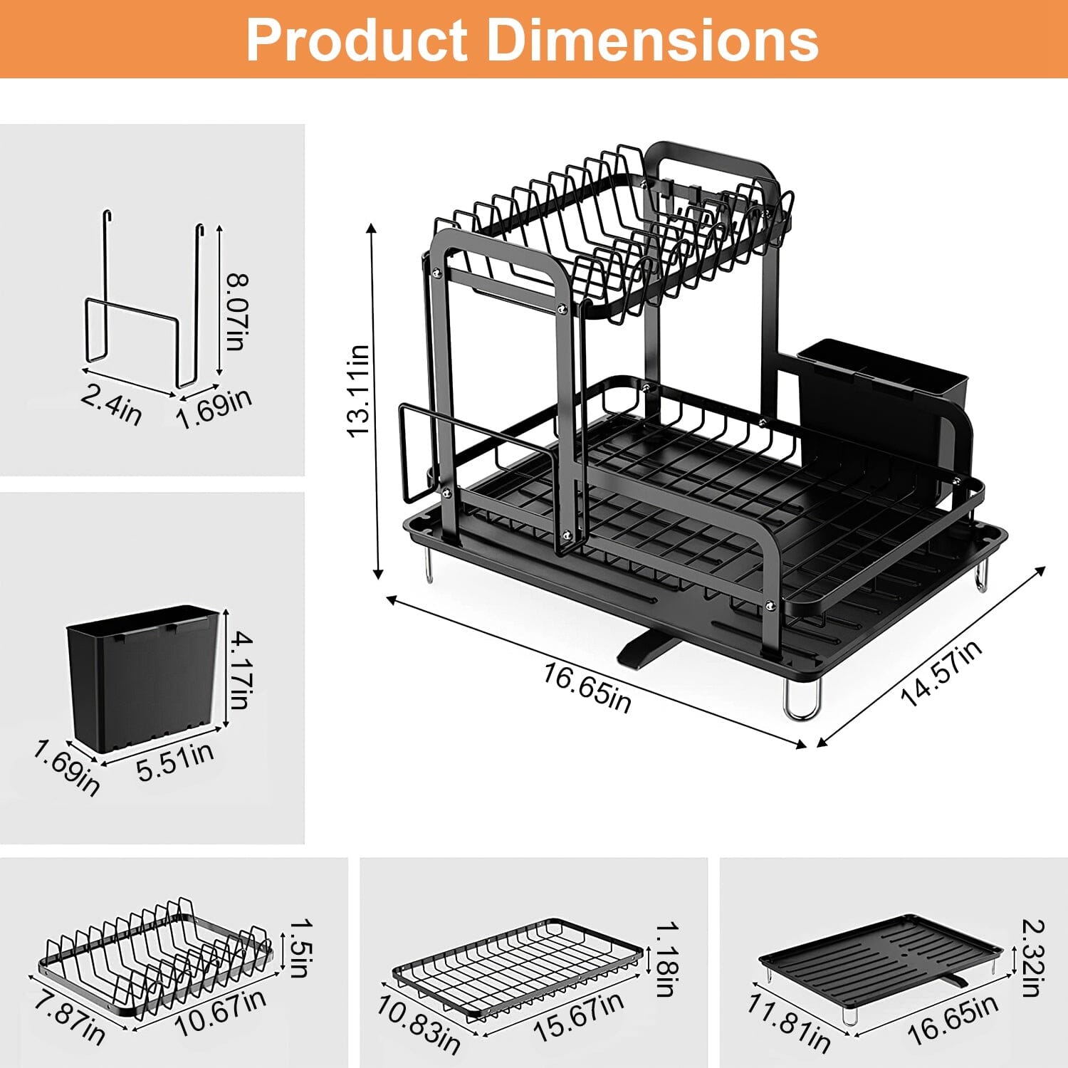 2-Tier Dish Drying Rack Buy Cheap Great Deals