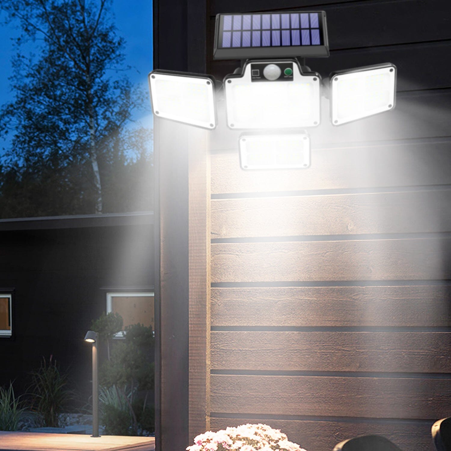 216 LEDs  Solar Outdoor Light Motion Sensor Security Wireless Lamp Discount Big Discount