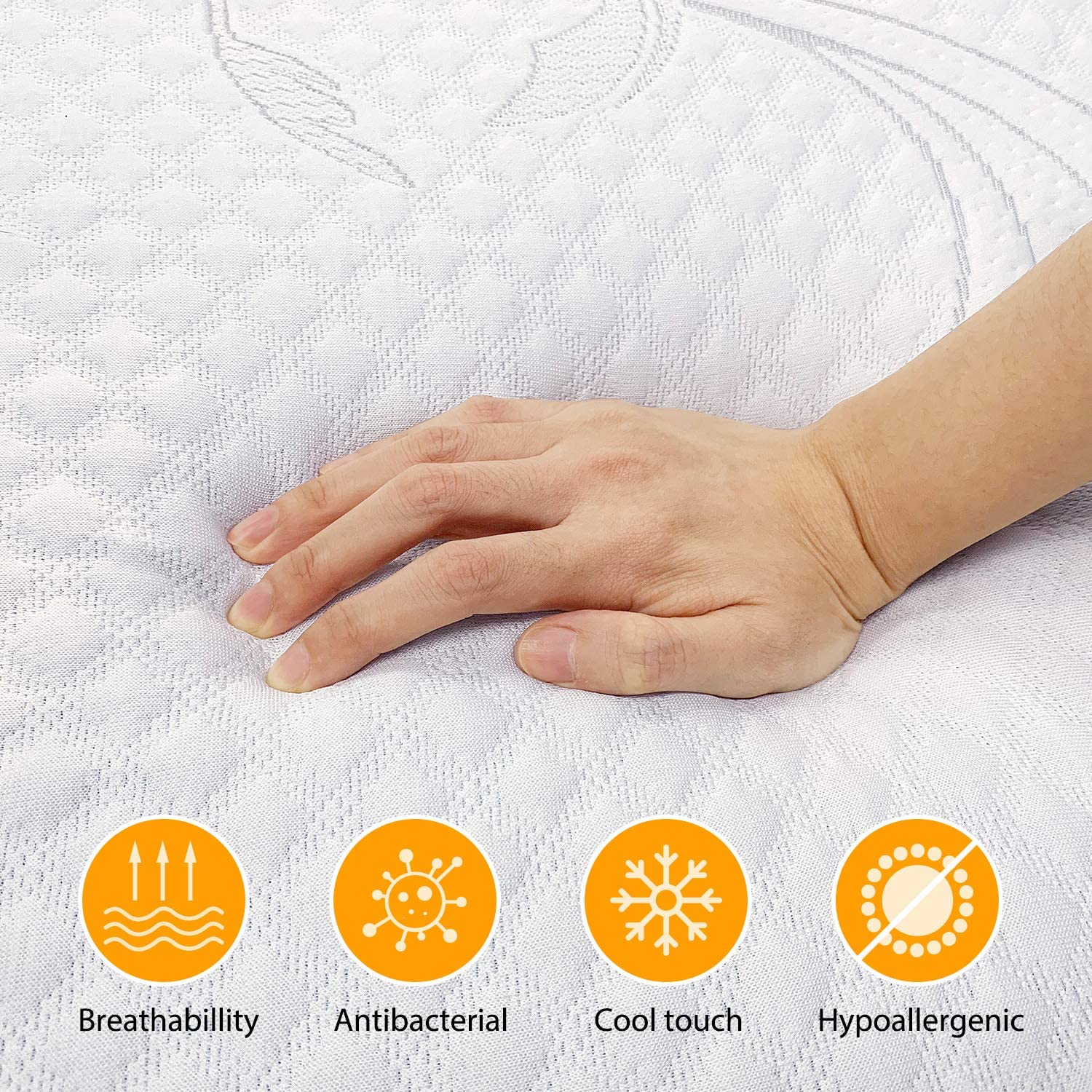 LSOFT Mattress Pad Gel Infused Memory Foam Mattress Topper 4 Corner Elastic Anchor Band Washable Bed Cover Discount With Mastercard