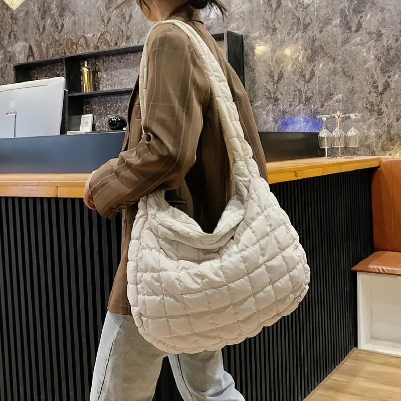 Padded Argyle Quilted Crossbody Hobo Bag Manchester Sale Online