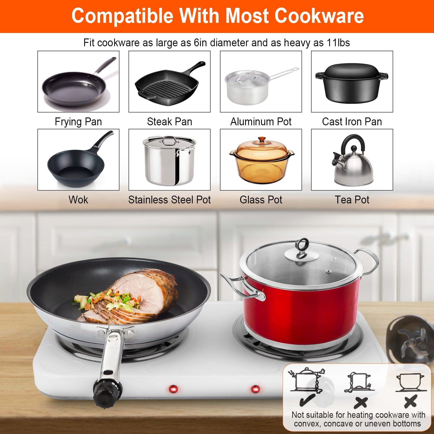 Portable Coil Heating Hot Plate Stove Countertop Manchester Great Sale Online