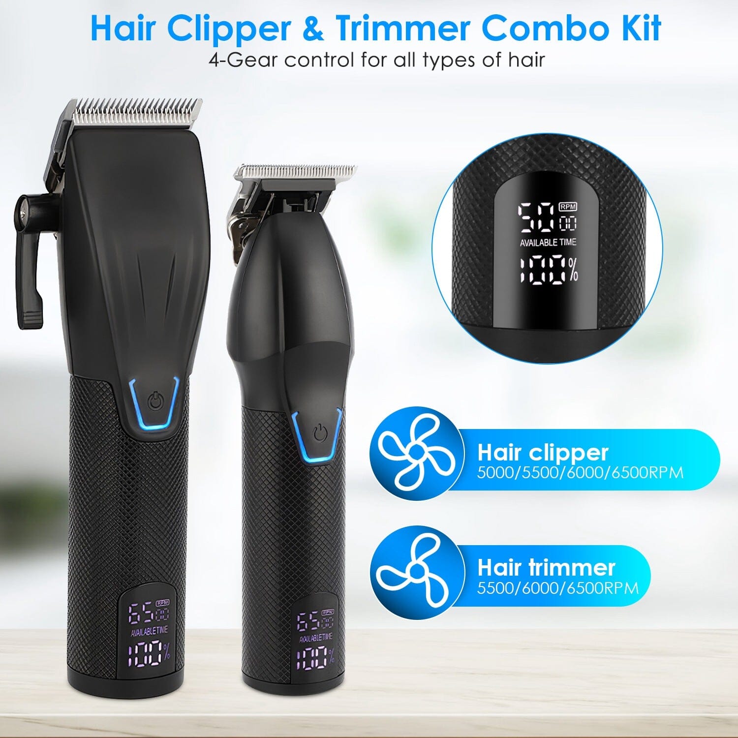 Men Electric Barber Clipper Hair Cutting Combo Set T Outliner Shaver Trimmers Classic For Sale