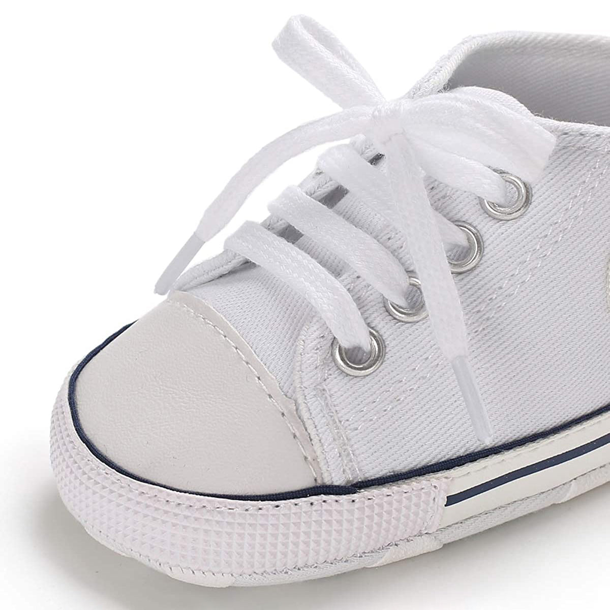 Unisex High Top Sneaker Soft Anti-Slip Sole Newborn Infant Denim Shoes Visit