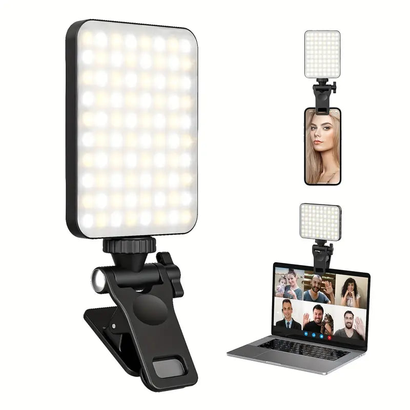 80 LED Clip-On Rechargeable Selfie Ring Light Discount Popular