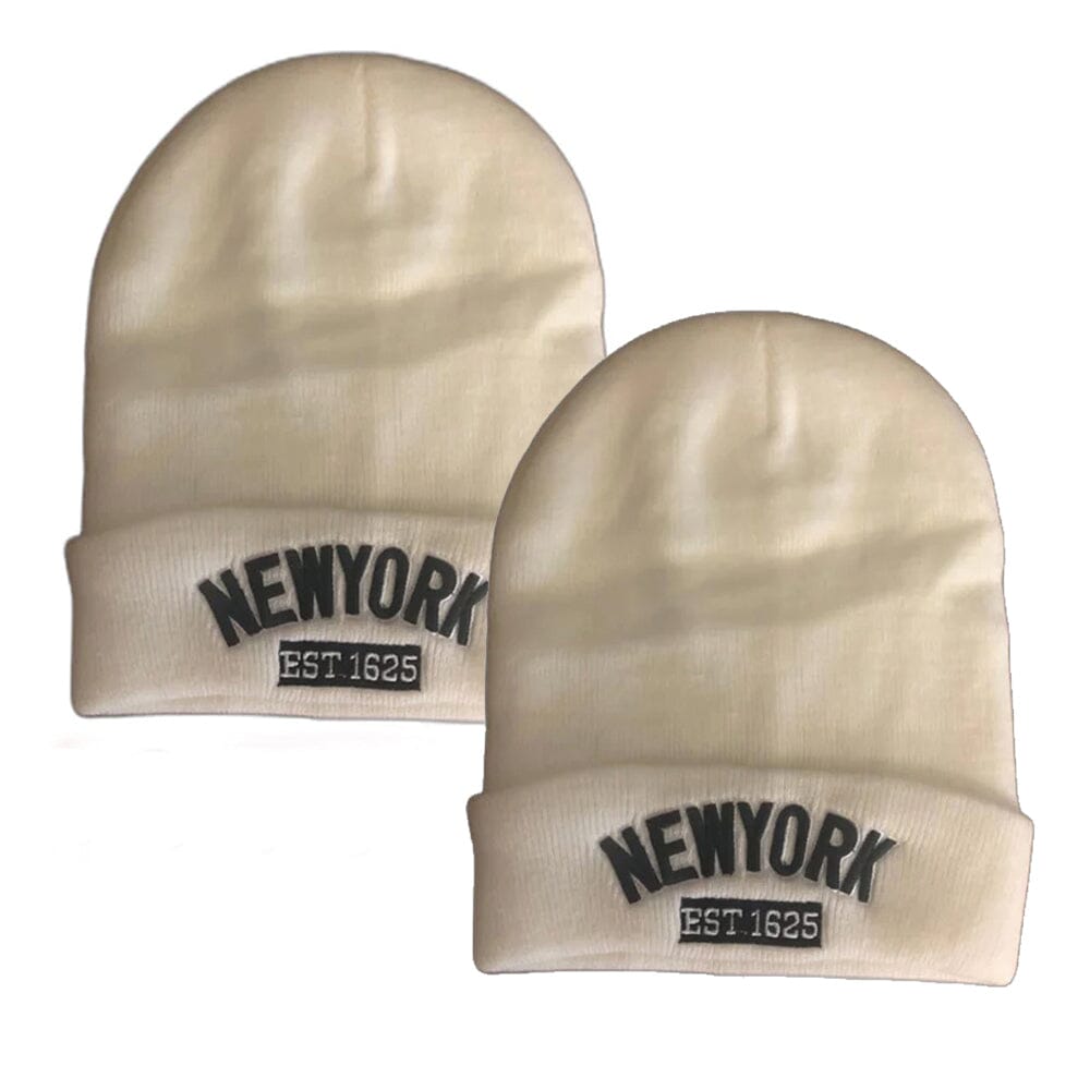 Classic NY Winter Hat Beanies with Thick Fur Where To Buy Cheap Real