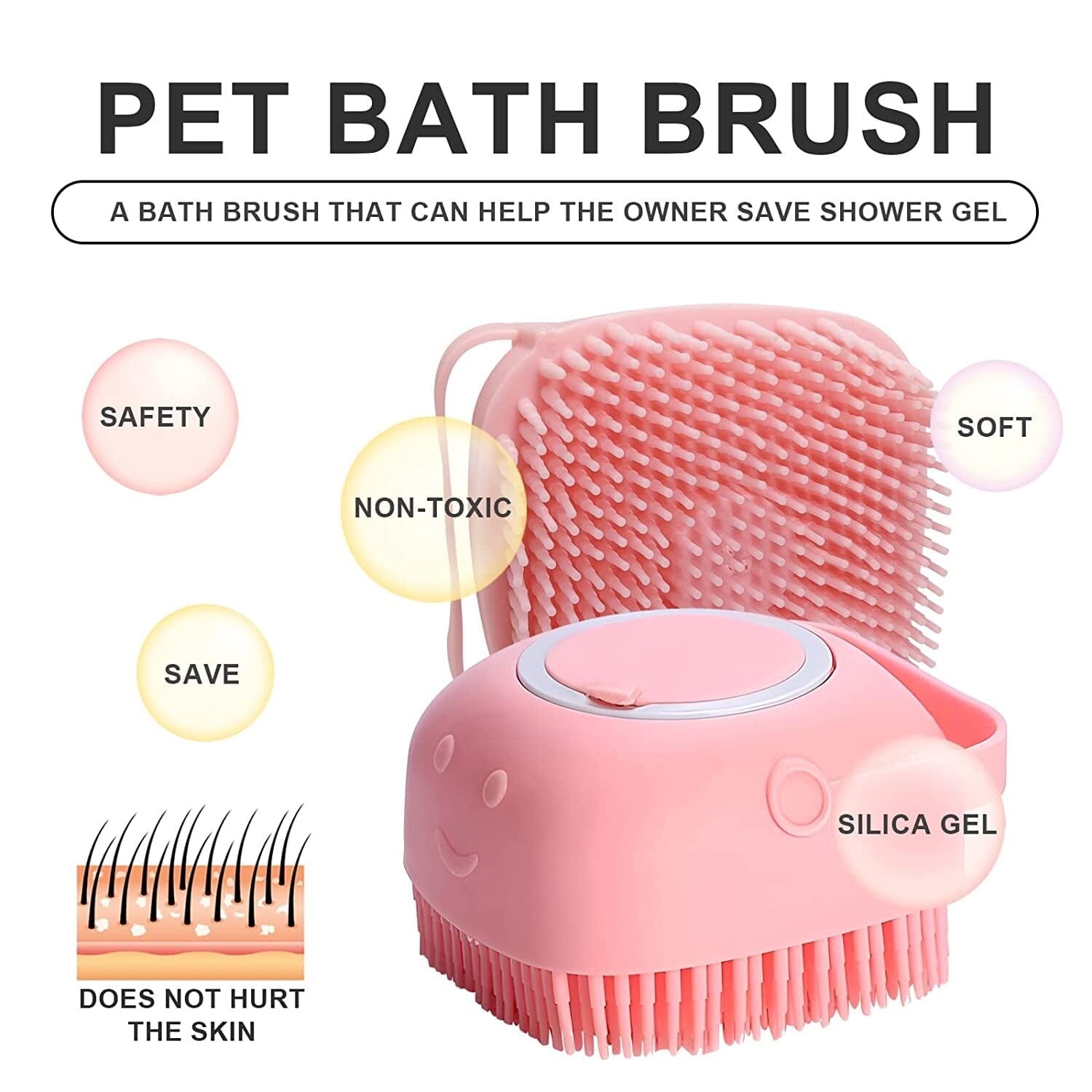 Pet Bath Brush Dog Scrubber Outlet Looking For