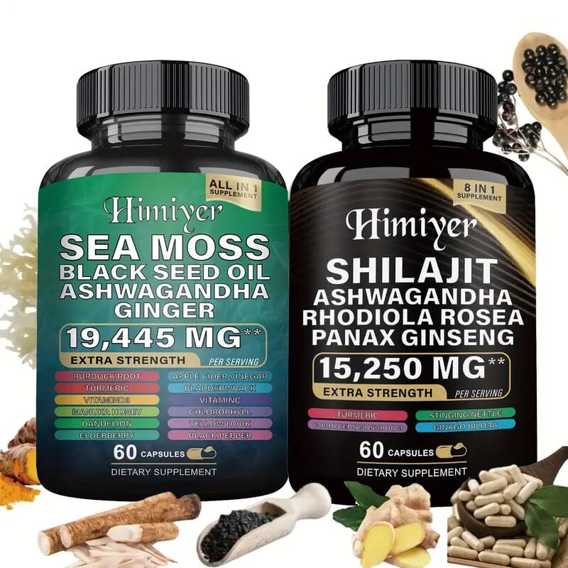 2-Pack: Shilajit + Sea Moss High Potency Vitality Combo Cheap Pice Store