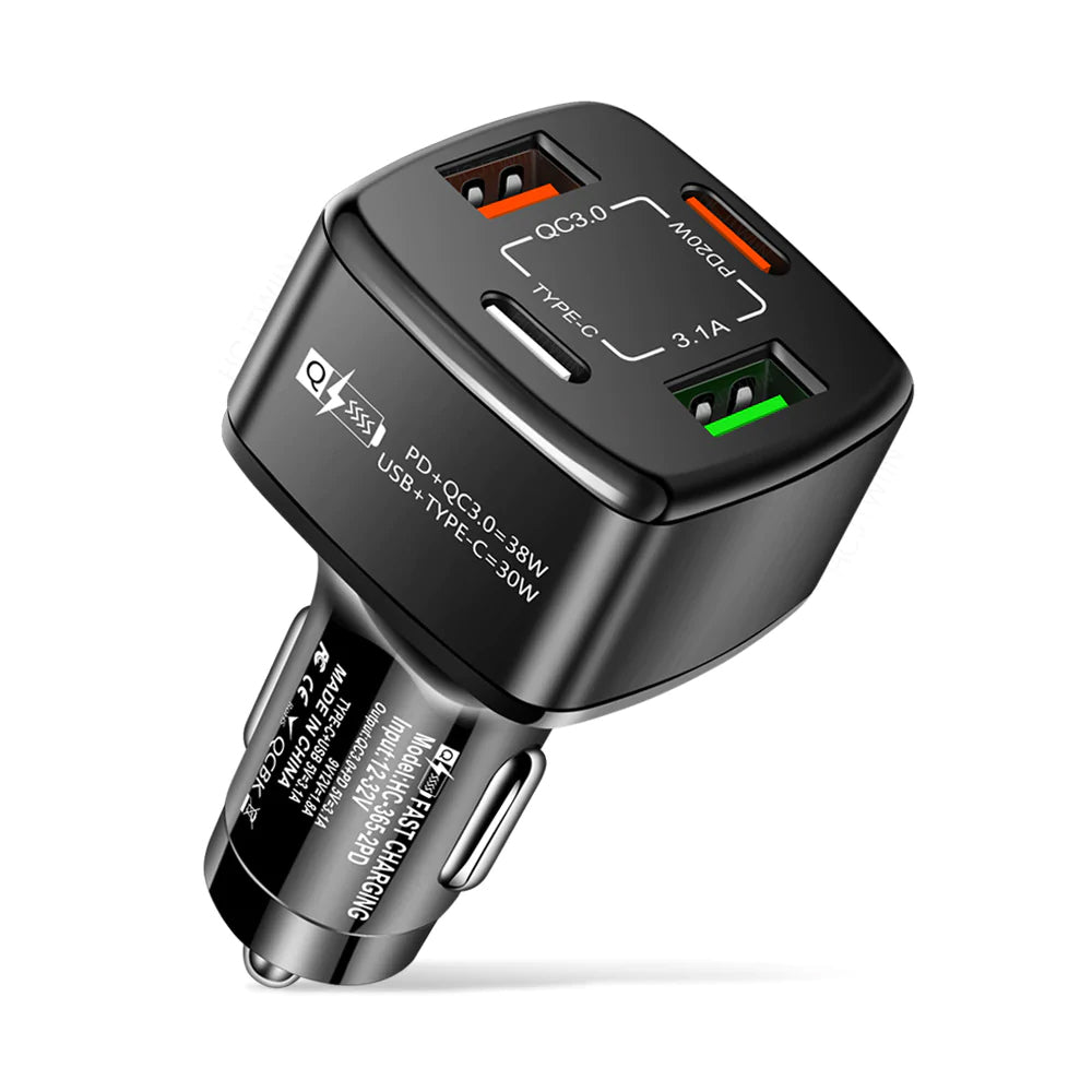 PBG 4 Port Car Charger 2 PD Ports and 2 USB Ports Buy Cheap Explore