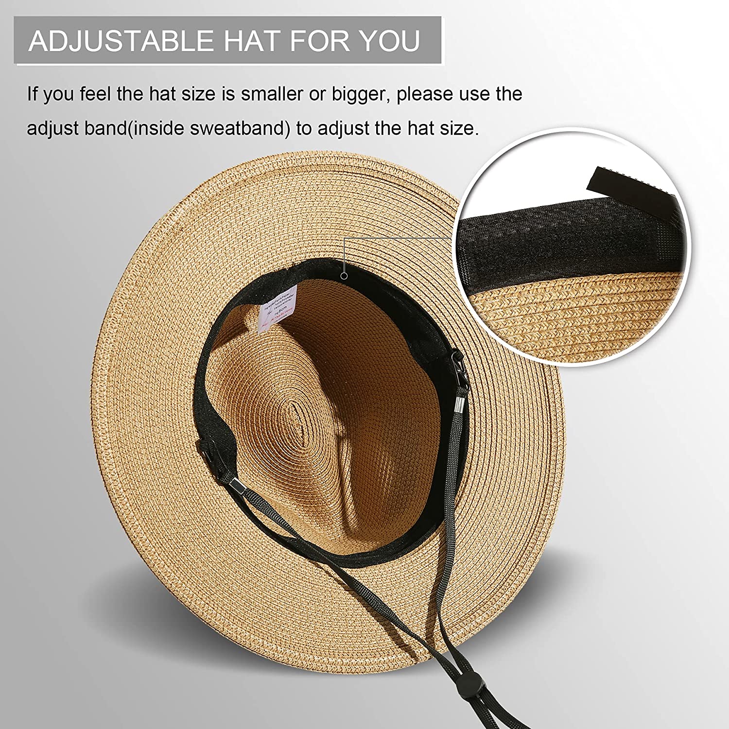 Women Wide Brim Straw Panama Roll up Hat With Mastercard Cheap Pice