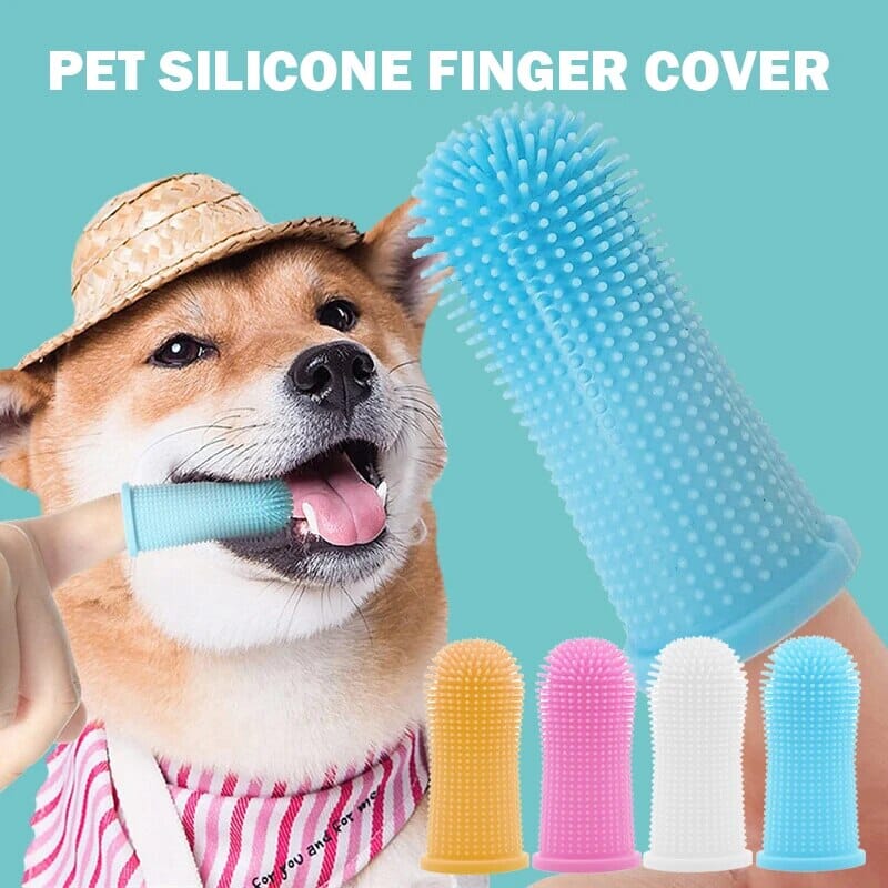 5-Pieces: Super Soft Pet Finger Toothbrush Teeth Cleaning Silicone Tooth Brush Sale Lowest Pice