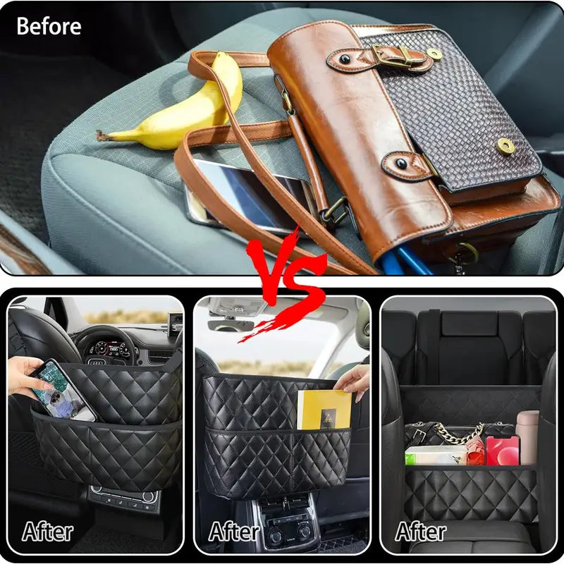 Stylish PU Leather Handbag Car-Mounted Storage Bag With Paypal For Sale