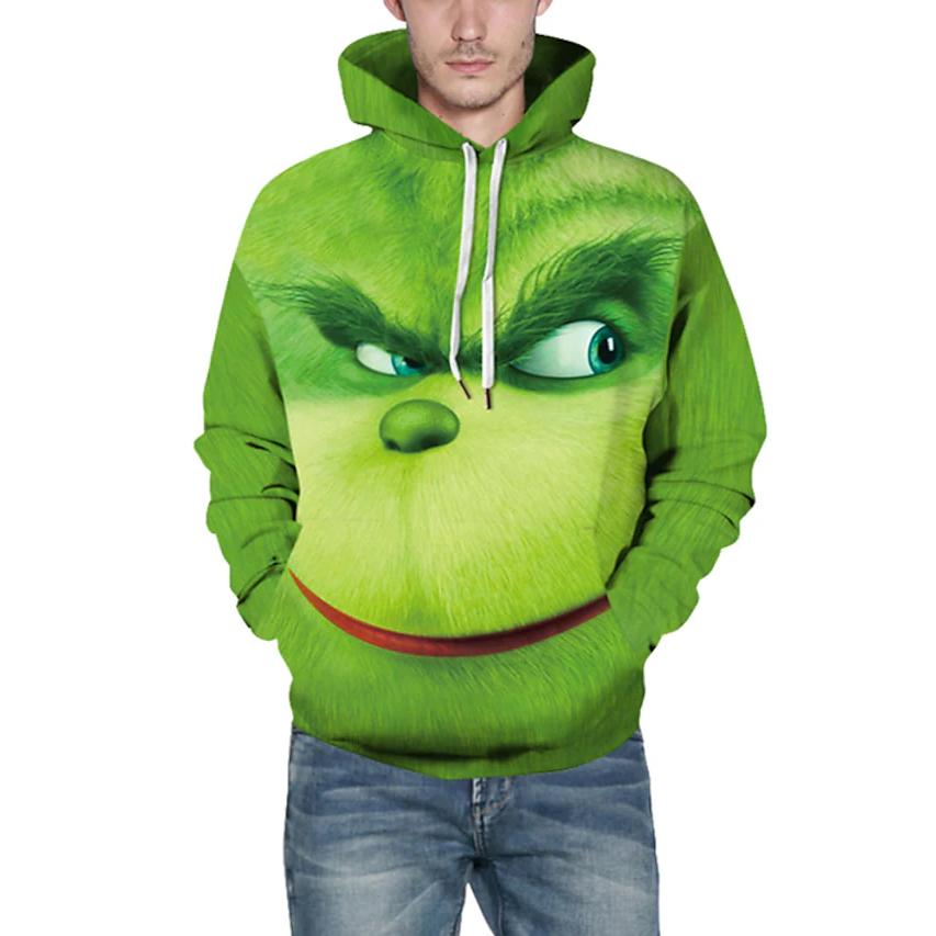 Men's Pullover Hoodie Sweatshirt Cartoon Print 3D Best Deals