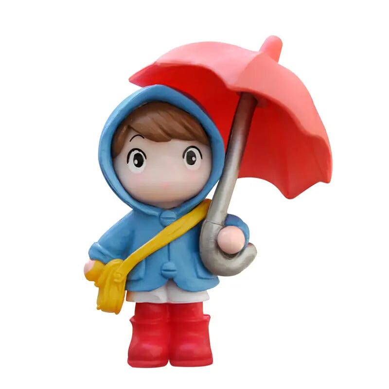 4-Piece Set: Umbrella Girl Figure Statue Cheap Affordable