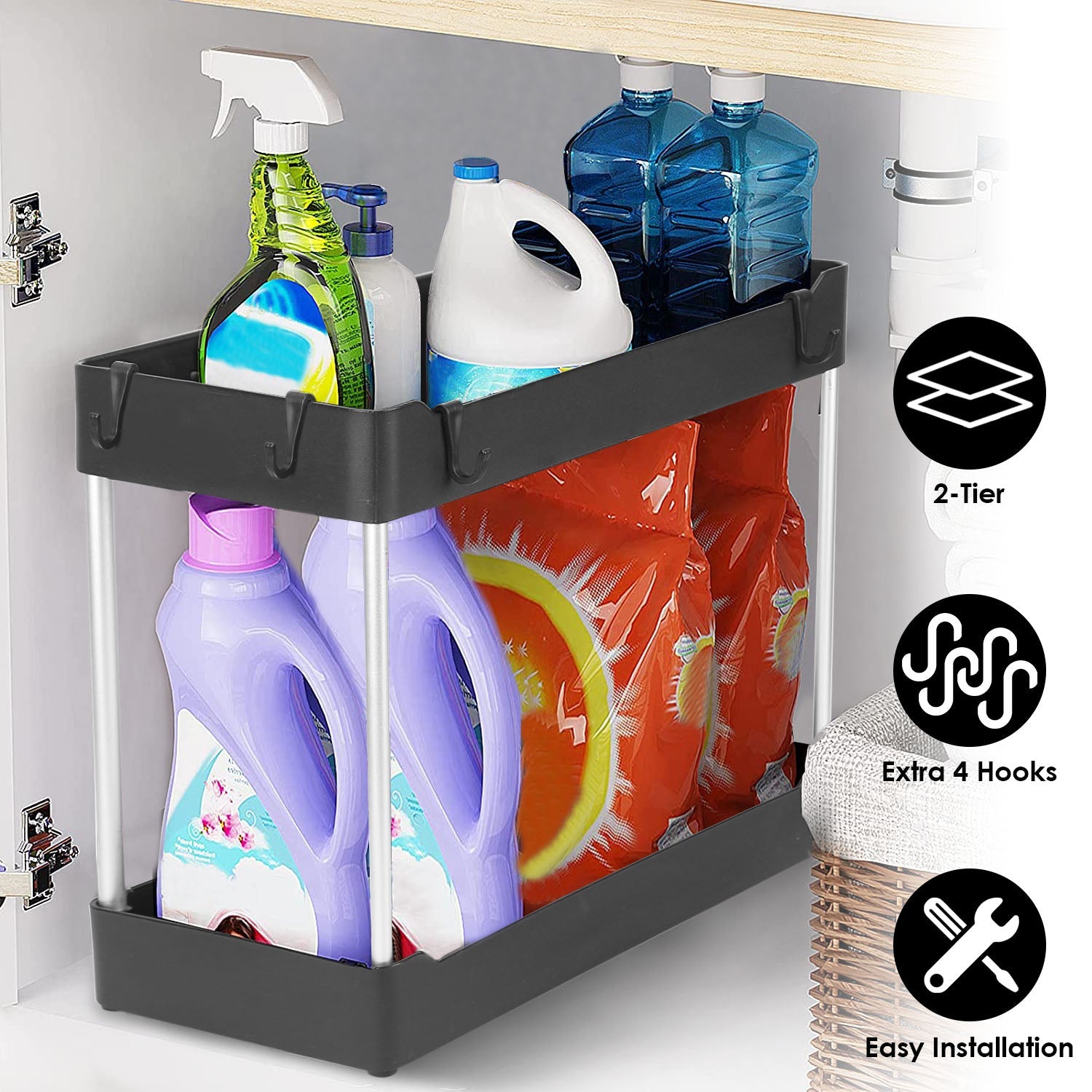 2-Tier Under Sink Shelf Organizer Cheap Sale 100% Guaranteed