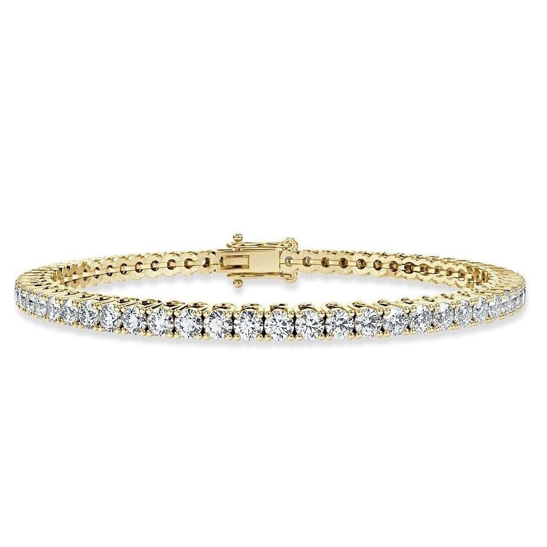 5.00 Ct Top Quality Round Diamond Tennis Bracelet 14K Yellow Gold Outlet Explore