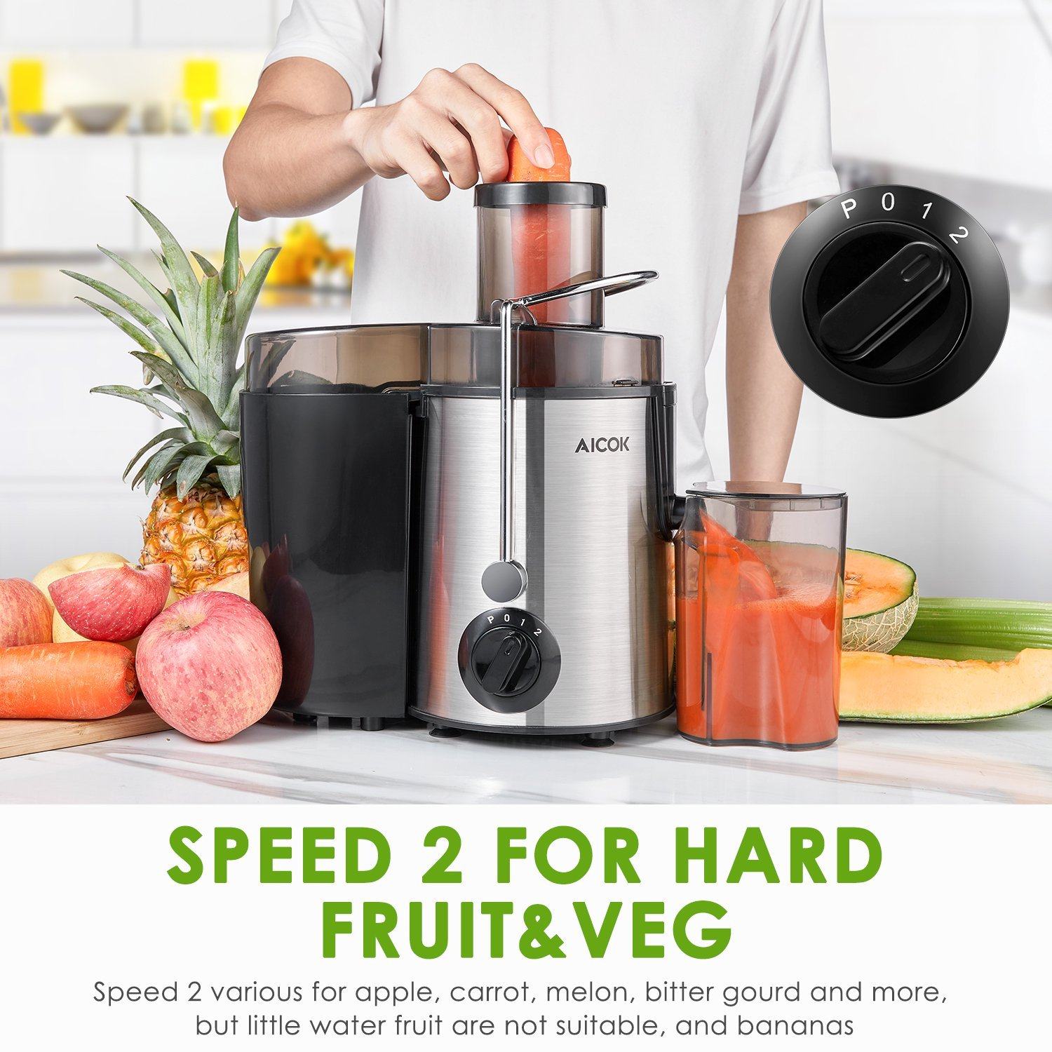 Aicok Juicer Centrifugal Juicer for Whole Fruit and Vegetable Sale Online Online