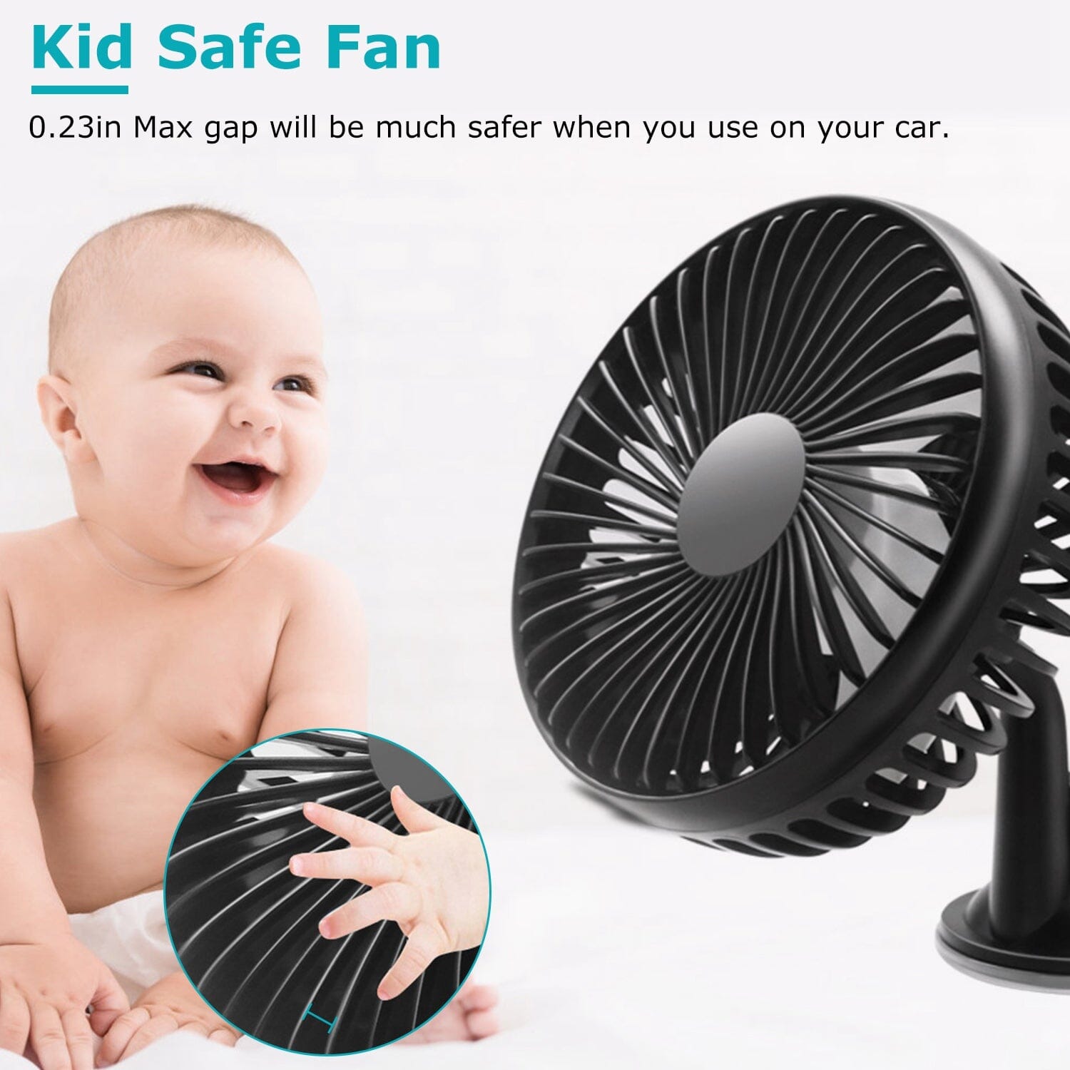 Portable Rotatable Car Cooling Fan Sale 100% Authentic