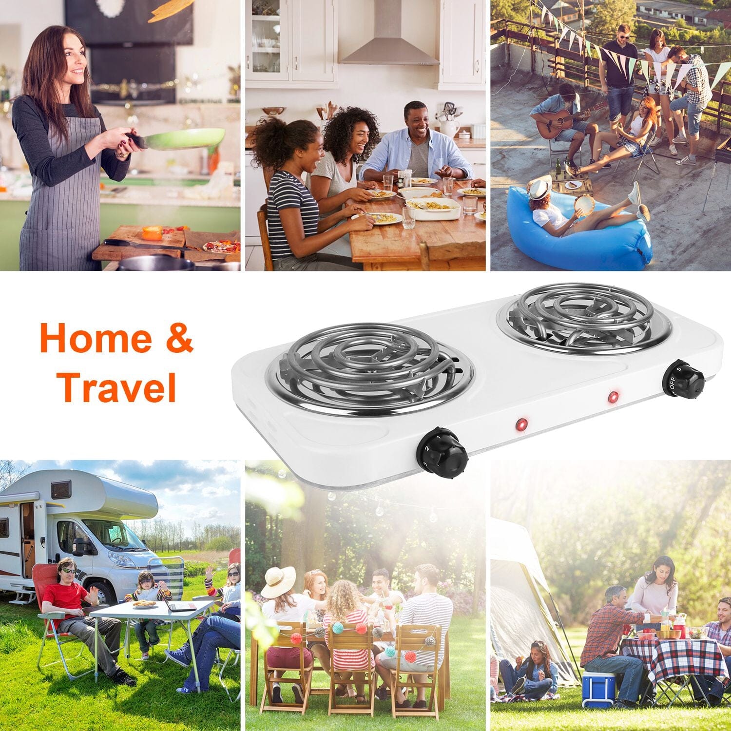 Portable Coil Heating Hot Plate Stove Countertop Manchester Great Sale Online