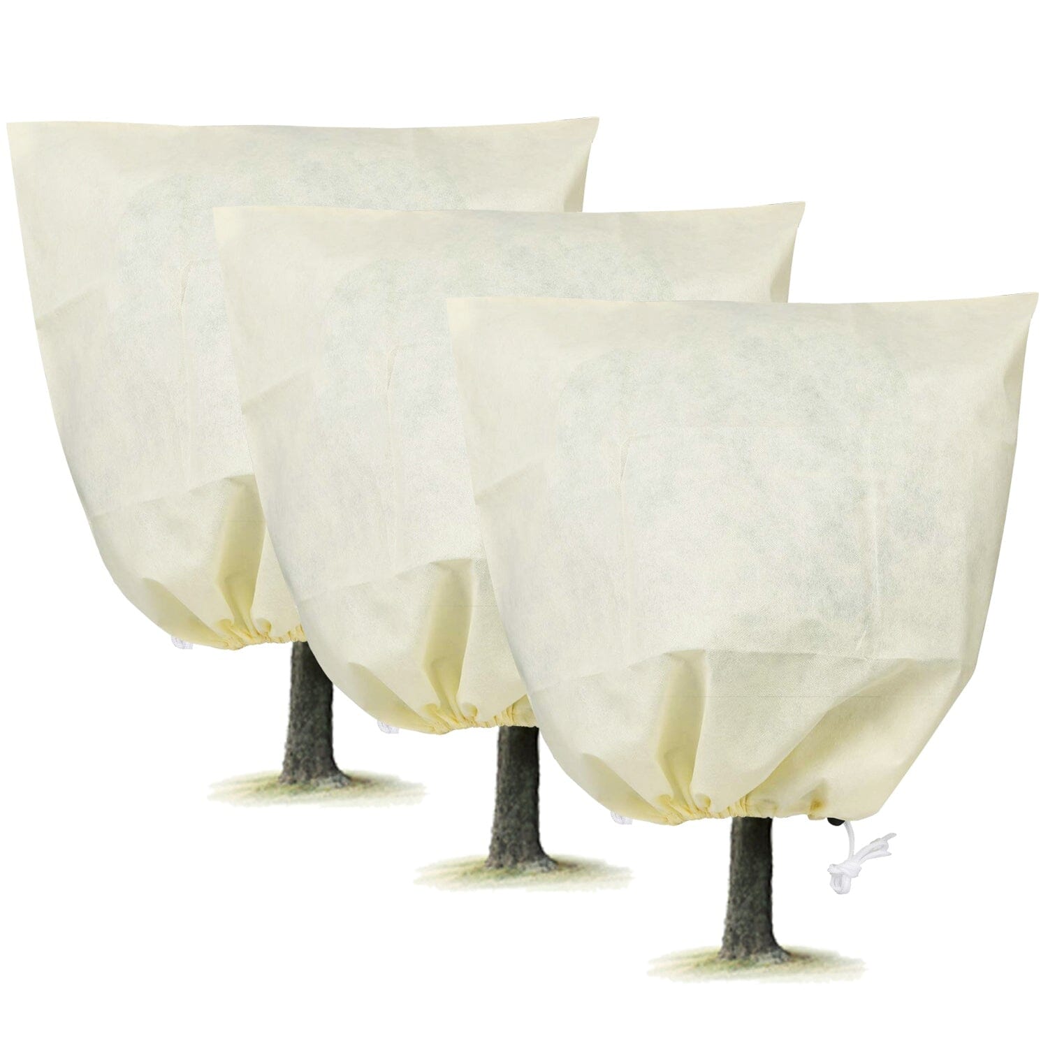 3-Pieces: Winter Plant Cover Bags with Drawstring With Credit Card Free Shipping